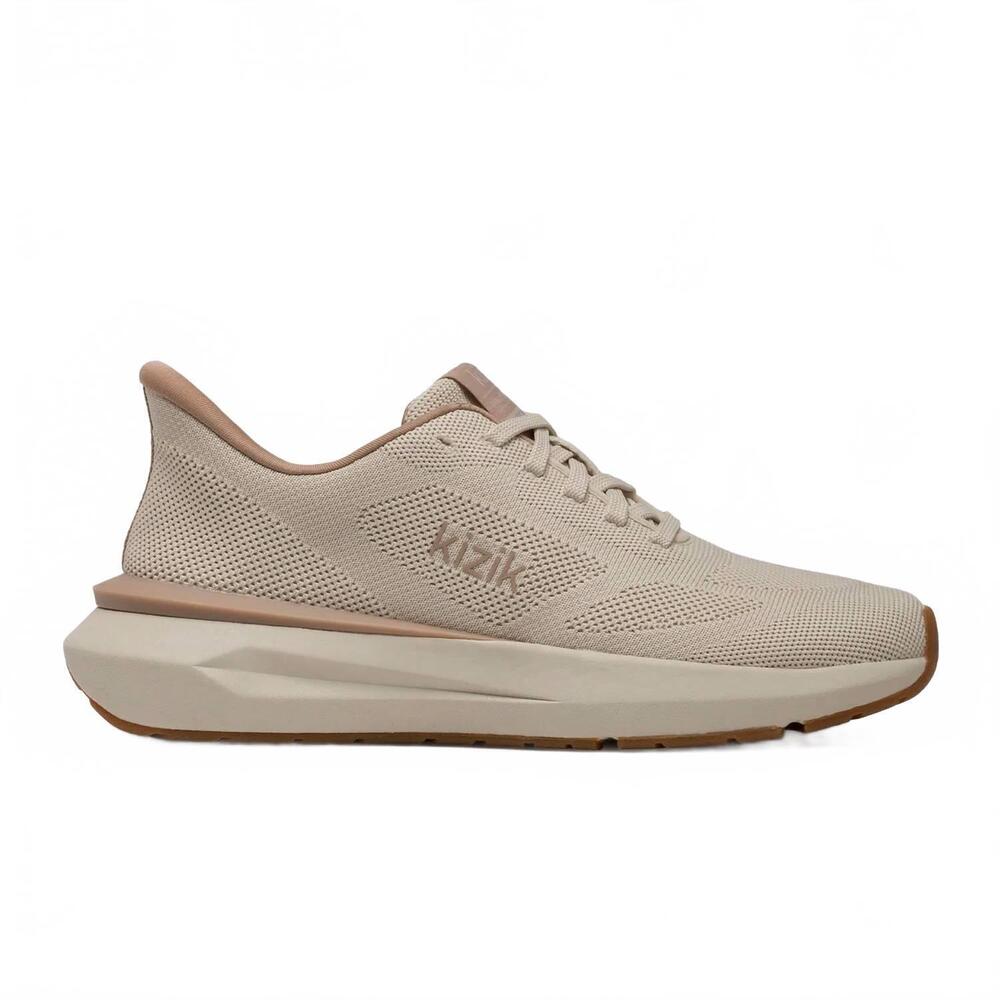 NEW KIZIK women's athens 2 knit sneaker in oatmeal/warm taupe